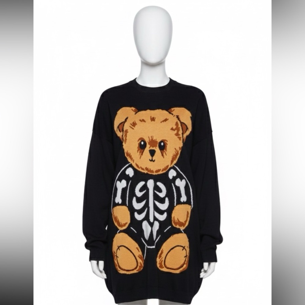 Dolls-Kill Skeleton Bear Sweater. - image 1